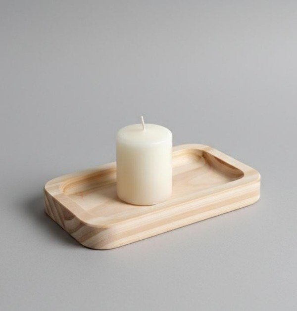 Producto - Bandejitas de madera rectangular