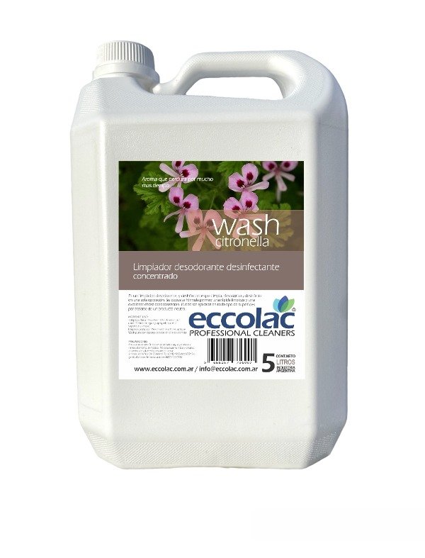 Producto - Limpiador desodorante desinfectante - Wash - Citronella - Eccolac