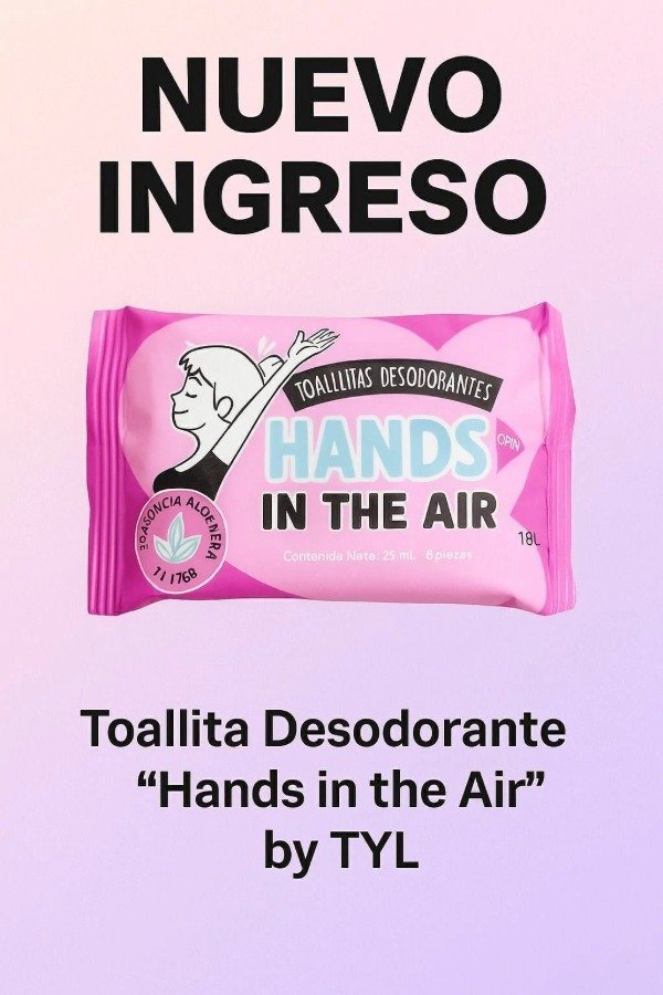 Producto - TOALLITA DESODORANTE HANDS IN THE AIR