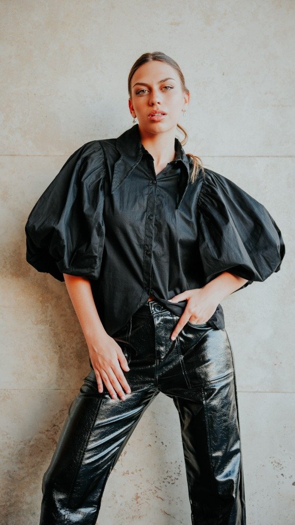 Producto - CAMISA ASIMÉTRICA - NEGRO