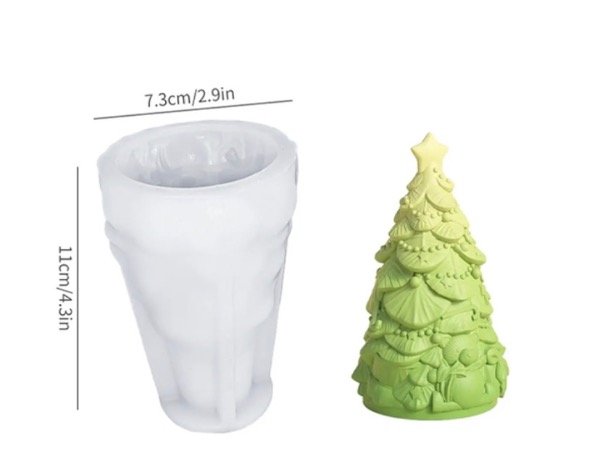 Producto - MOLDE SILICONA ARBOL DE NAVIDAD DECORADO - 1
