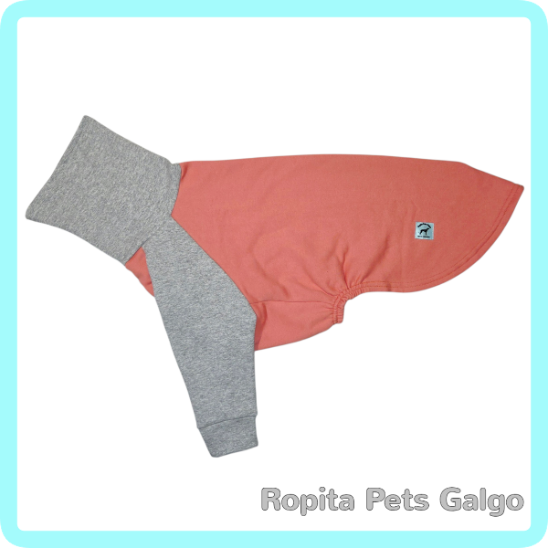 Producto - Polera Cordoba Gris/Coral (talles chicos)