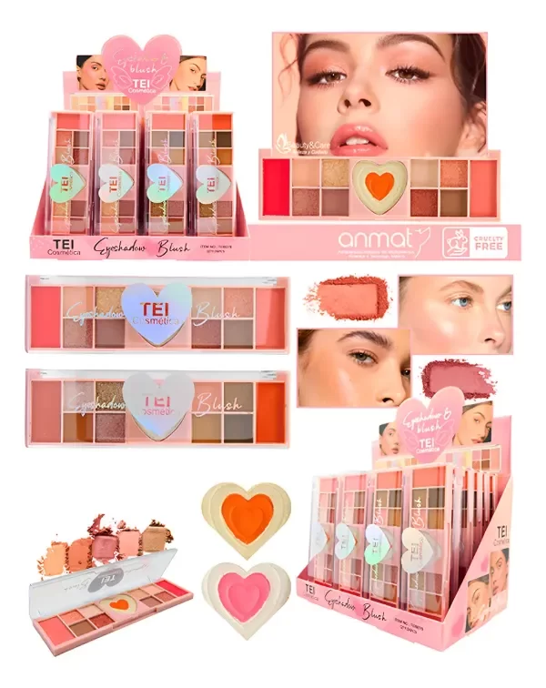 Producto - Paleta sombras, rubor, iluminador TEI