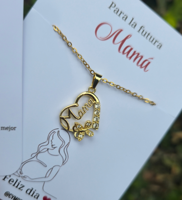 Producto - Collar mama corazon cubic A.Q - 1