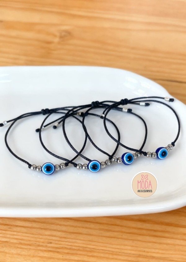Producto - Pulsera ojo turco negra X5