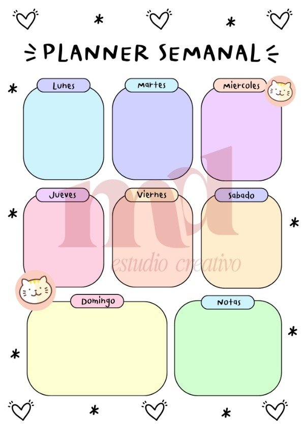 Producto - PLANNER SEMANAL VERTICAL