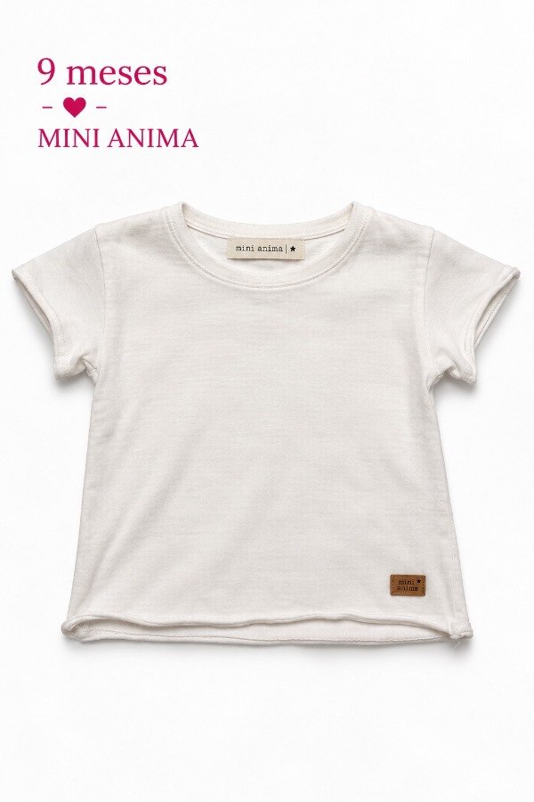 Producto - Remera blanca Mini Ánima 9 meses - 0