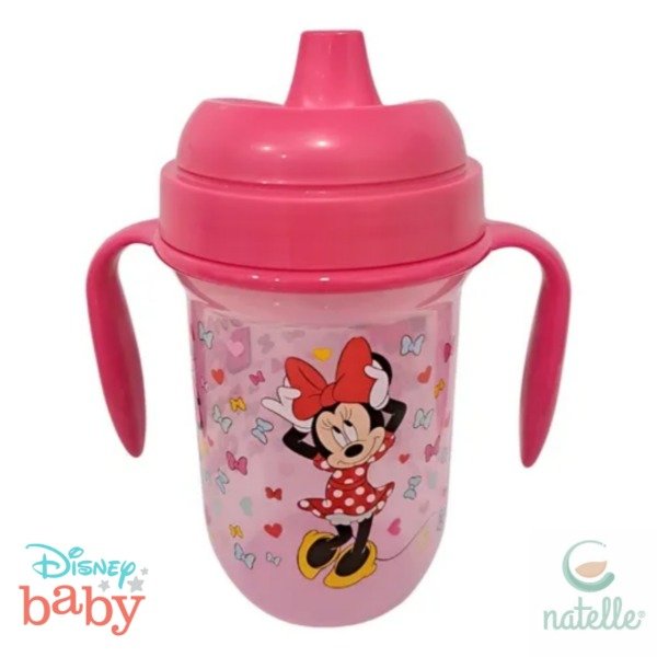 Producto - Vaso Antiderrame Pico Duro Ancho con Asas 250 ml Minnie Disney Natelle