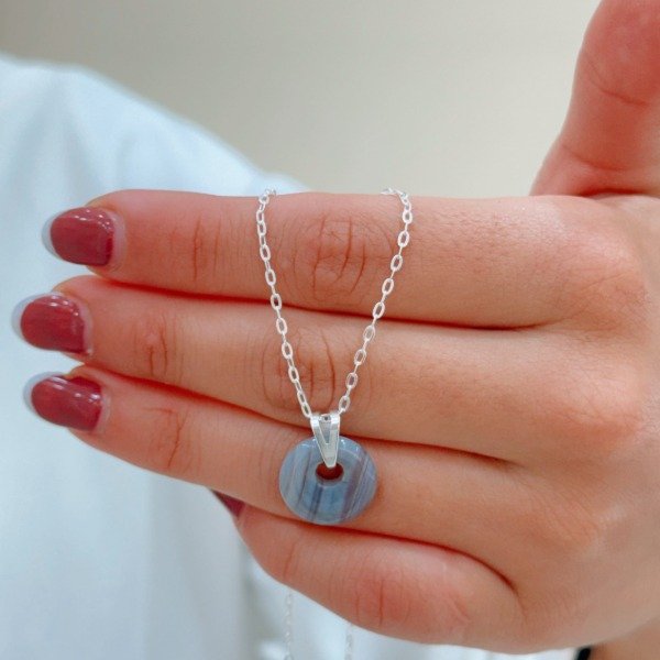 Producto - Conjunto Choker Gala Laminada Plata 925 - 0