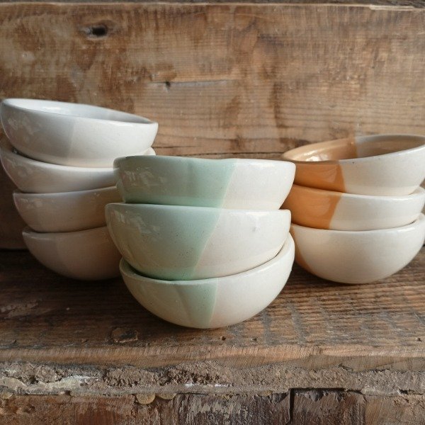 Producto - Cuenco chico / Macetita - Natural y Verde