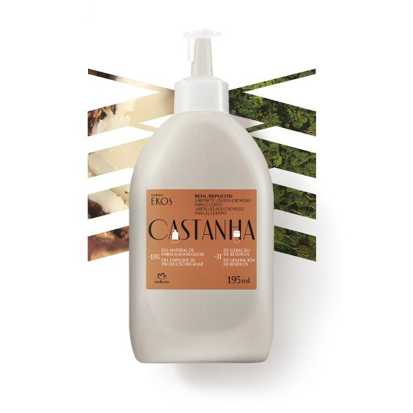 Producto - Repuesto Jabón Líquido Cremoso Ekos Castaña 195 ml