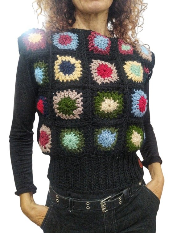 Producto - Chaleco Nancy- Talle 1 (equivale a talle 38/S)- Multicolor