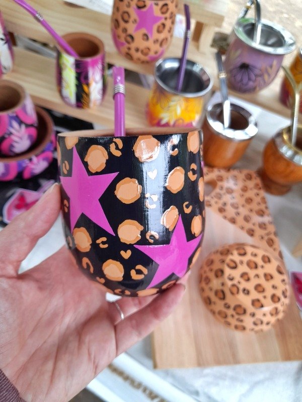 Producto - Mate A.Print estrella negro Pera grande EN STOCK