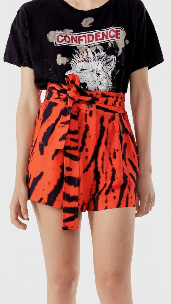 Producto - Short orange print Kosiuko