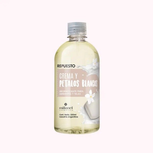 Producto - Repuesto Aromatizante Crema y Flores Blancas 500 ml