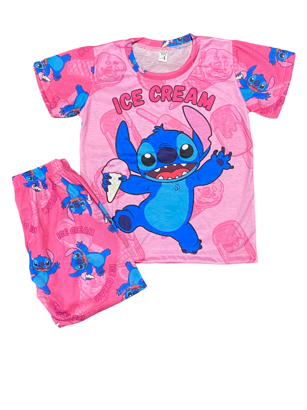 Producto - Pijama Stich Ice Cream Remera/Short Niños