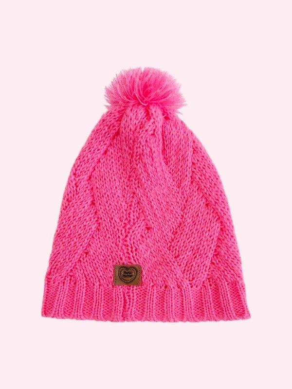 Producto - Gorrito de lana color rosa oscuro Mimo 12/18 meses