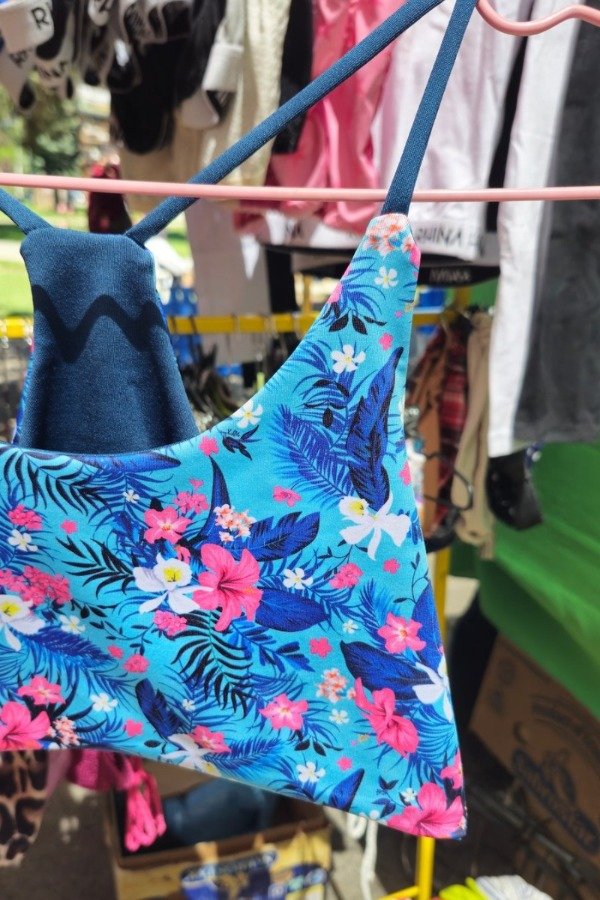 Producto - Top reversible azul