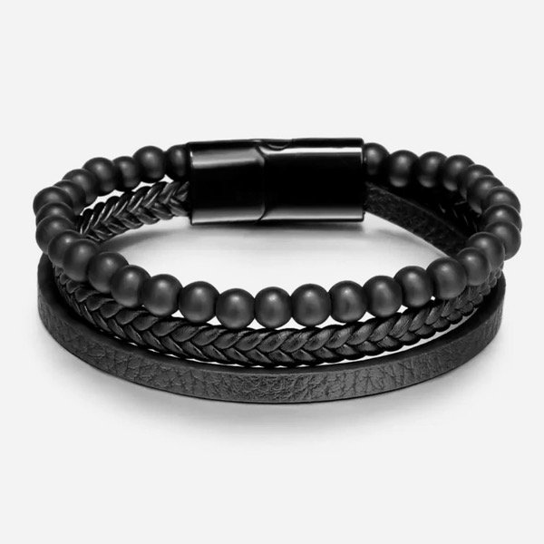 Producto - Pulsera Cuero Planet Black