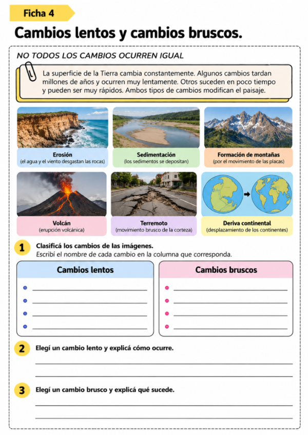 Producto - Rocas y fósiles Parte 2: La Tierra por dentro, placas tectónicas y sus cambios - 4