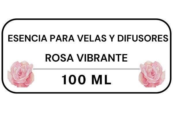 Producto - Esencia para velas y difusores ROSA vibrante 100ML
