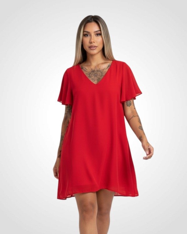 Producto - VESTIDO CORTO DE GASA DURBAN 0081