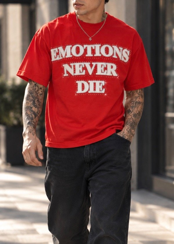 Producto - Remera Mixed Emotion Never Die Roja - 0