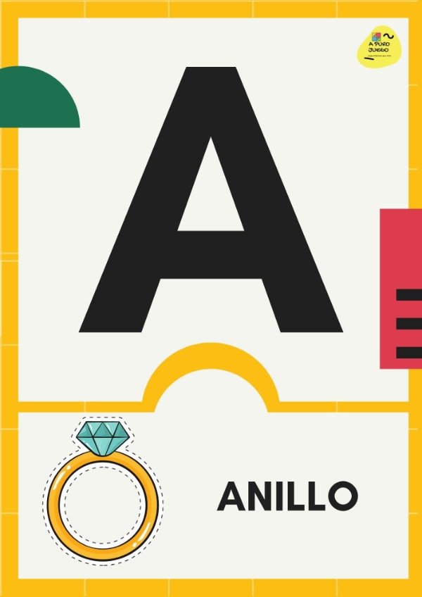 Producto - ABECEDARIO BANDERIN CON DIBUJO