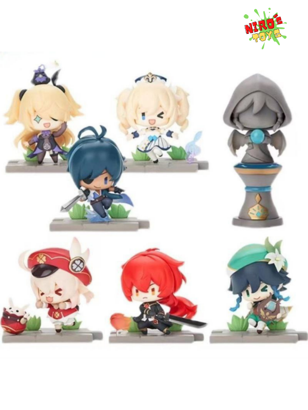 Producto - Genshin Impact set x7 (8CM) - Figura Genshin Impact - Nirostoys