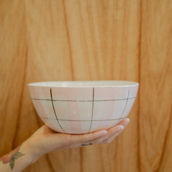 Producto - Ensaladera voy cuadrille rosa