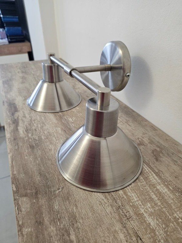 Producto - APLIQUE DE PARED DOBLE ACERO 40x20 #11341