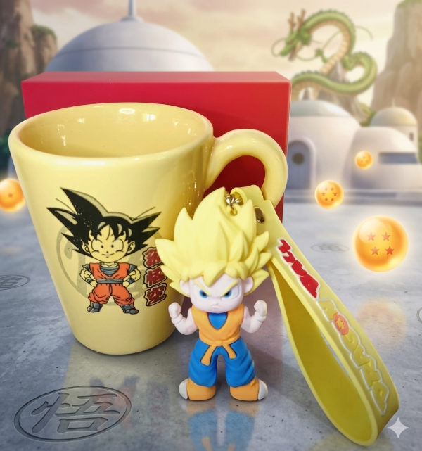 Producto - Taza Dragón Ball + Llavero 3D