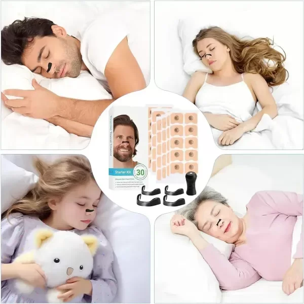 Producto - Dilatador Nasal Magnetico Respiracion Sueño Deporte Kit X15