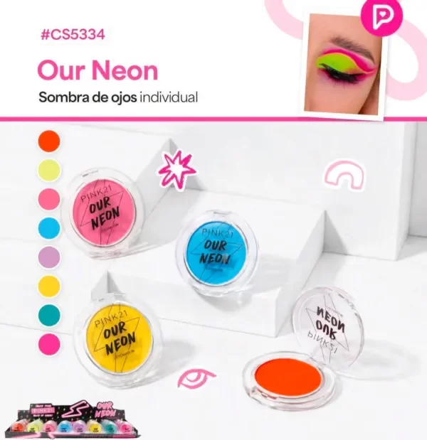 Producto - PINK 21 SOMBRA INDIVIDUAL NEÓN