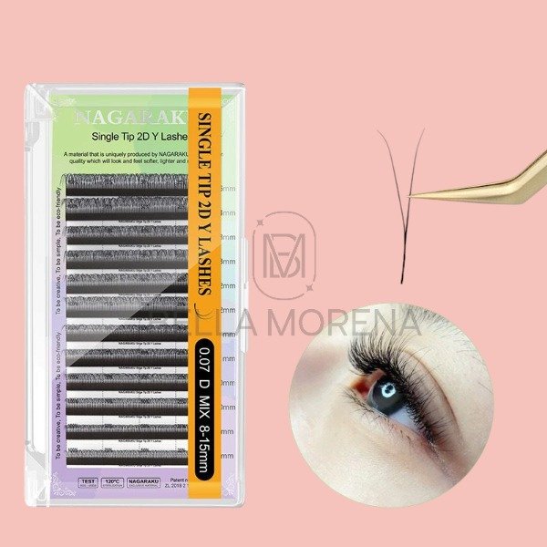 Producto - Extensión Nagaraku single 2d (Y) MIX 0.07 D
