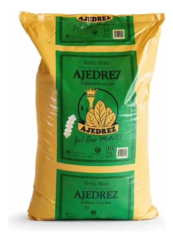 Producto - YERBA MATE AJEDREZ CANCHADA DESPALADA PREMIUM- AGROECOLOGICA- 10K