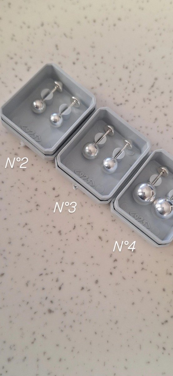 Producto - Abridores Esfera Plata N2