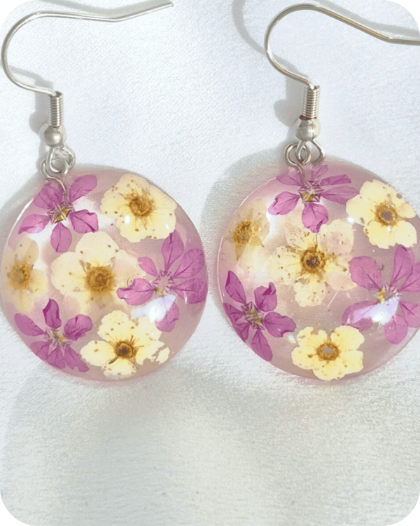 Producto - Aros Flor Erica y Corona de Novia