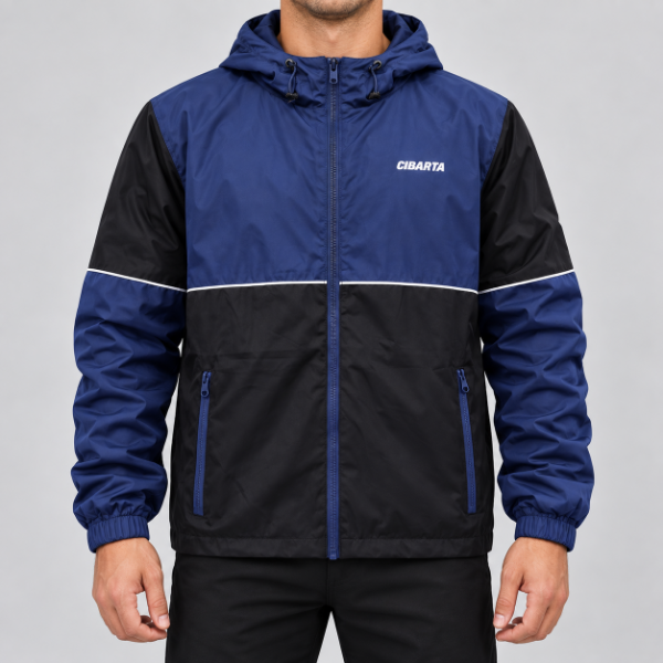 Producto - ROMPEVIENTO VINTAGE II SPORT azul y Negro - 1