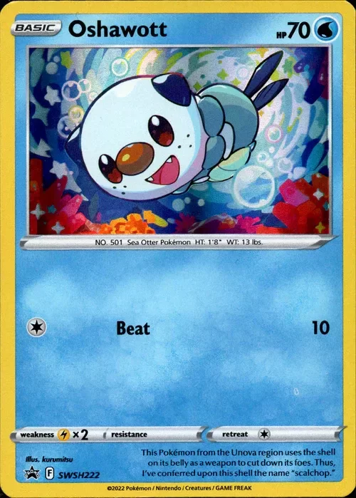 Producto - Oshawott - SWSH222 - Sword and Shield Promo Holo