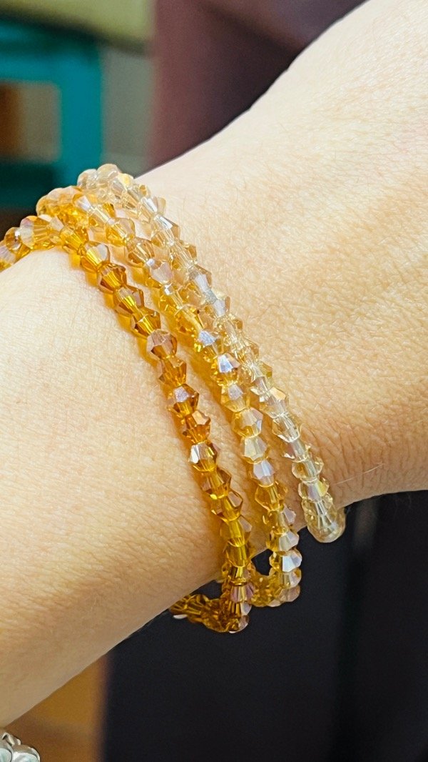 Producto - Pulsera elástica ámbar x 3