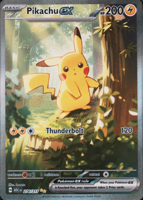 Producto - Pikachu ex 276/217 Ascended Heroes - Special Illustration Rare Full Art