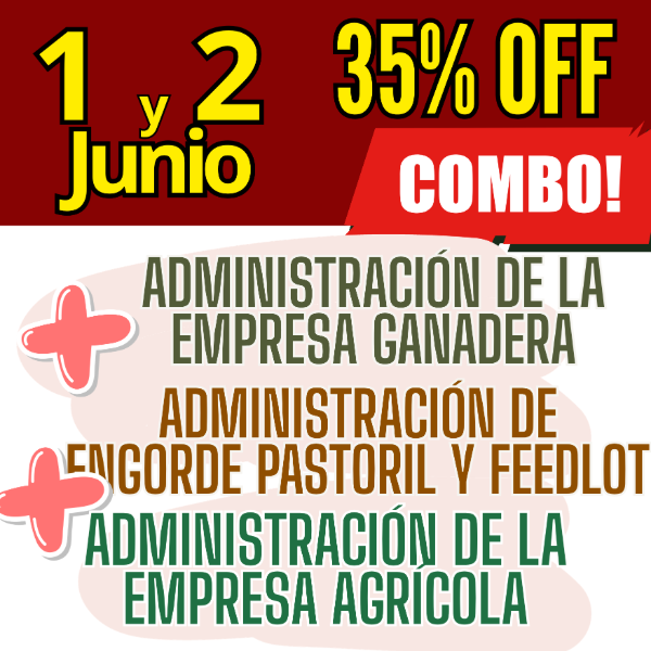 Producto - COMBO 3 CURSOS: Admin Ganadera + Engorde Pastoril y Feedlot + Admin Agrícola