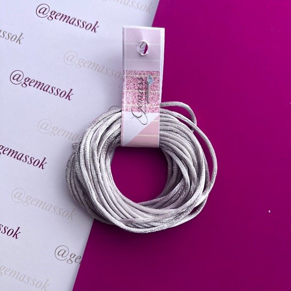 Producto - Cordón de seda Gris