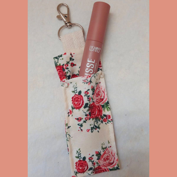 Producto - LLAVERO DE TELA PORTA LABIAL