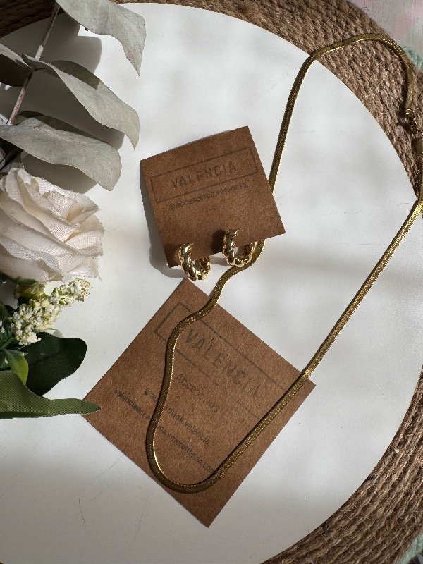 Producto - Cadena snake AD más argollitas