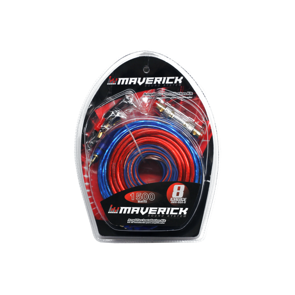 Producto - MAVERICK 1500WATTS 8 GAUGE KIT DE CABLES POTENCIA