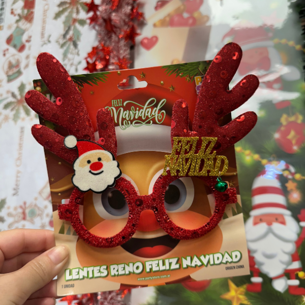 Producto - ANTEOJOS RENO FELIZ NAVIDAD