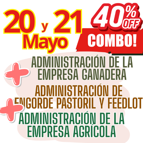 Producto - COMBO 3 CURSOS: Admin Ganadera + Engorde Pastoril y Feedlot + Admin Agrícola