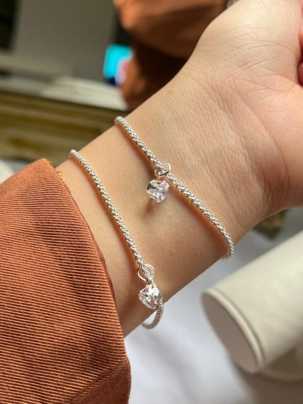 Producto - Collar y pulsera con dije Circonita.
